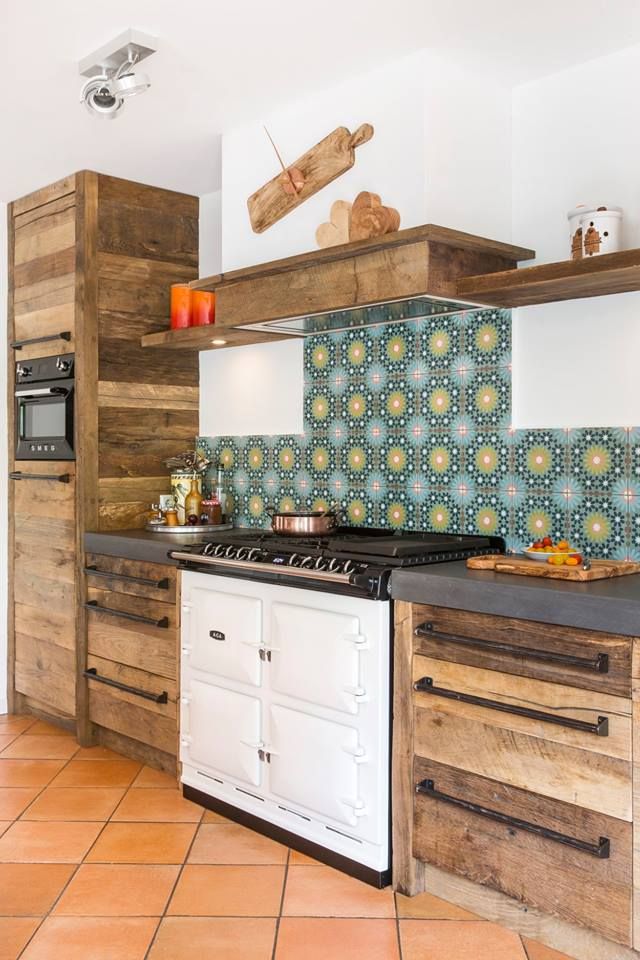 Oud eiken landelijke keuken , RestyleXL RestyleXL Country style kitchen Wood Wood effect