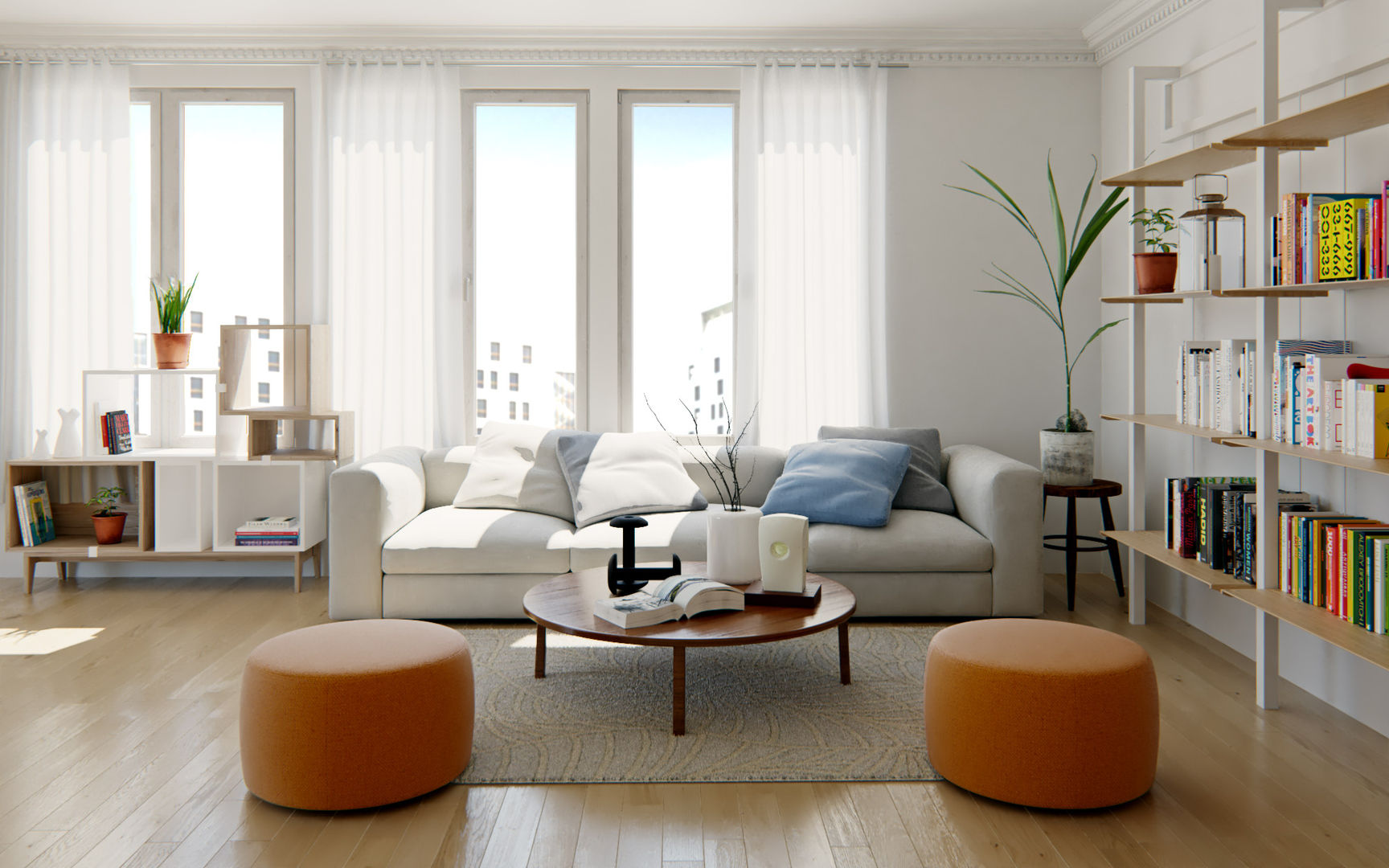 Renders de Interiores, Valantia Studio Valantia Studio Living room