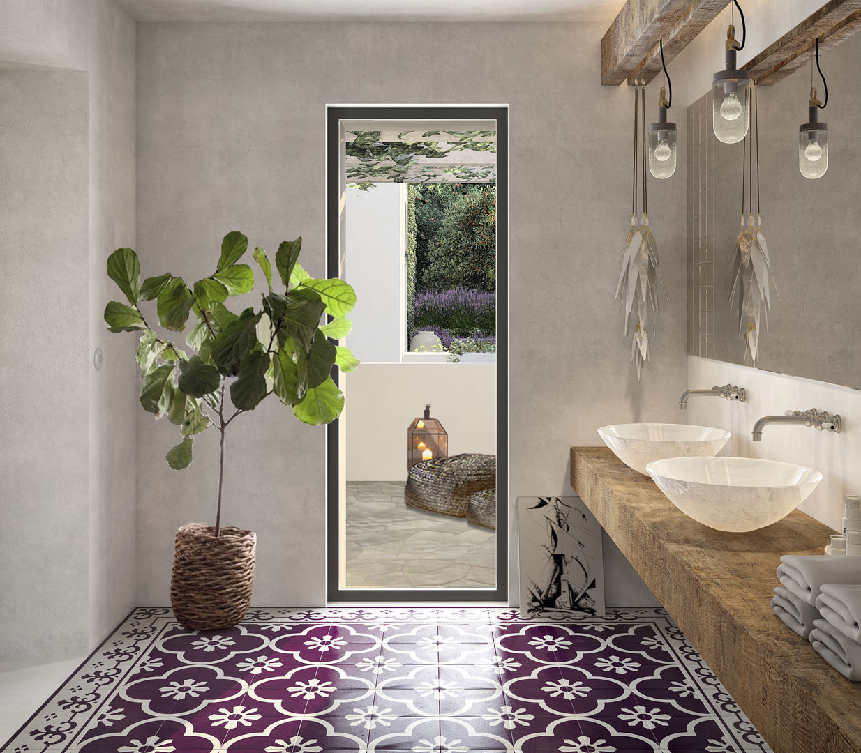 Can Abi, architetto stefano ghiretti architetto stefano ghiretti Mediterranean style bathroom Ceramic