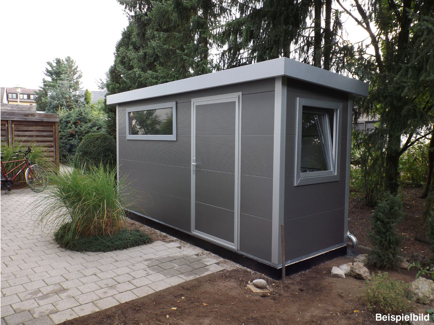 GO-ISO - hochwertiges Gartenhaus isoliert 4,50 x 1,50 m, Trapezblech Gonschior oHG Trapezblech Gonschior oHG Casitas de jardín Metal