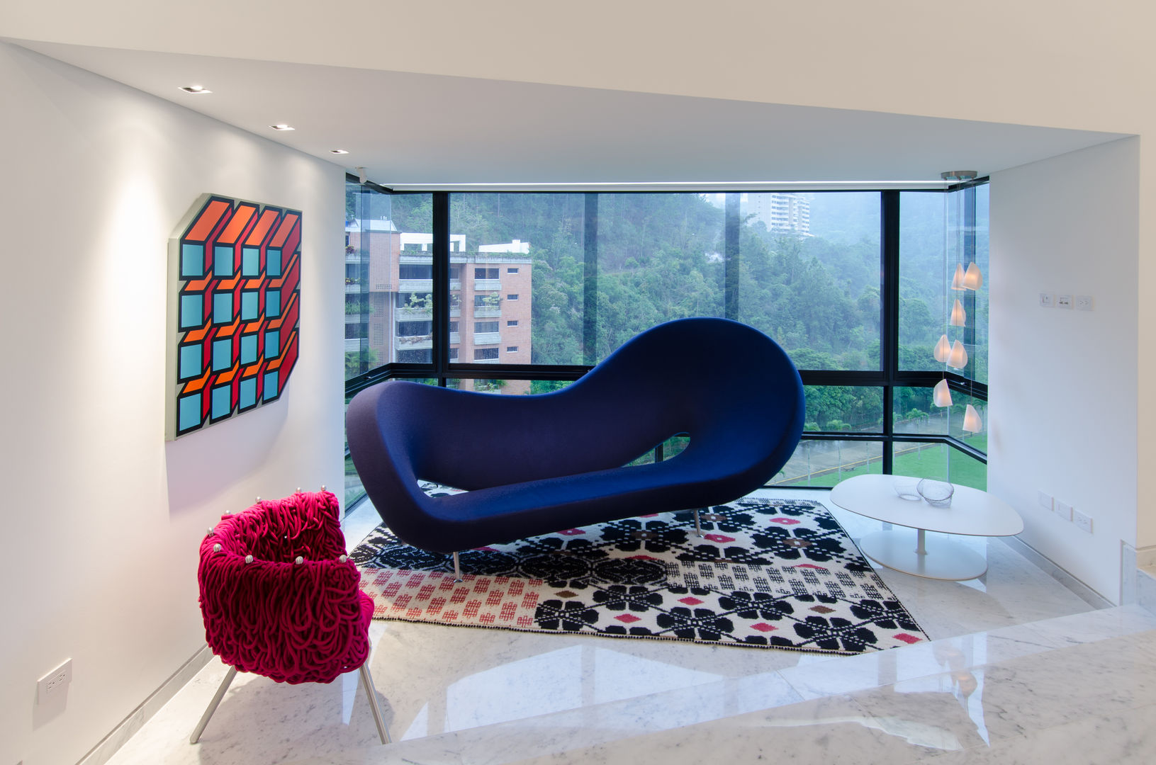 La Lagunita, Design Group Latinamerica Design Group Latinamerica Ruang Keluarga Modern Sofas & armchairs