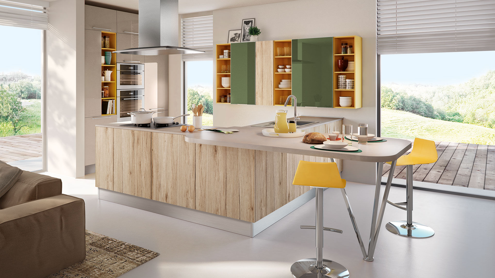 homify Modern kitchen Bench tops