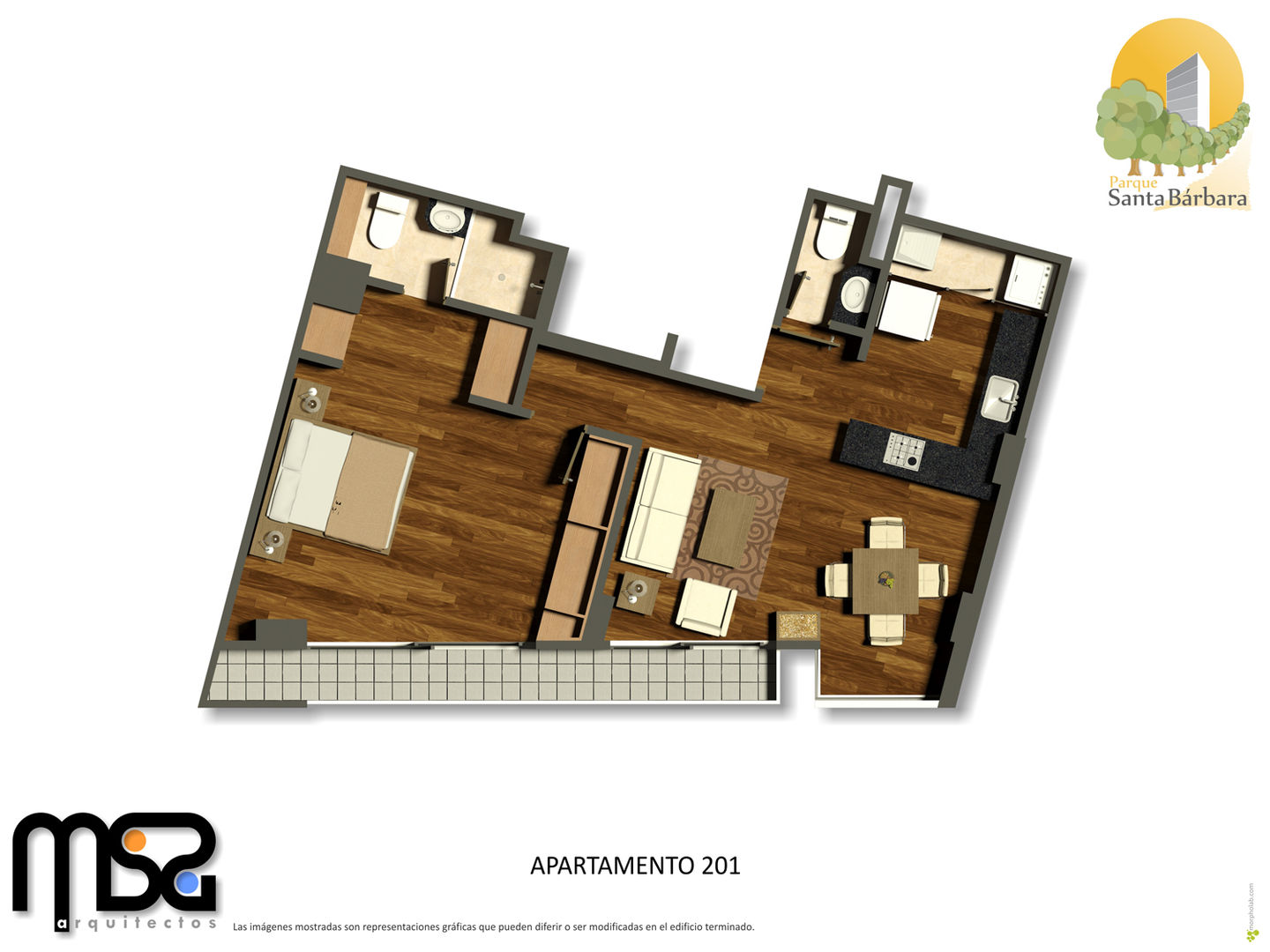 Apartamento tipo 2 genérico homify Casas modernas: Ideas, imágenes y decoración