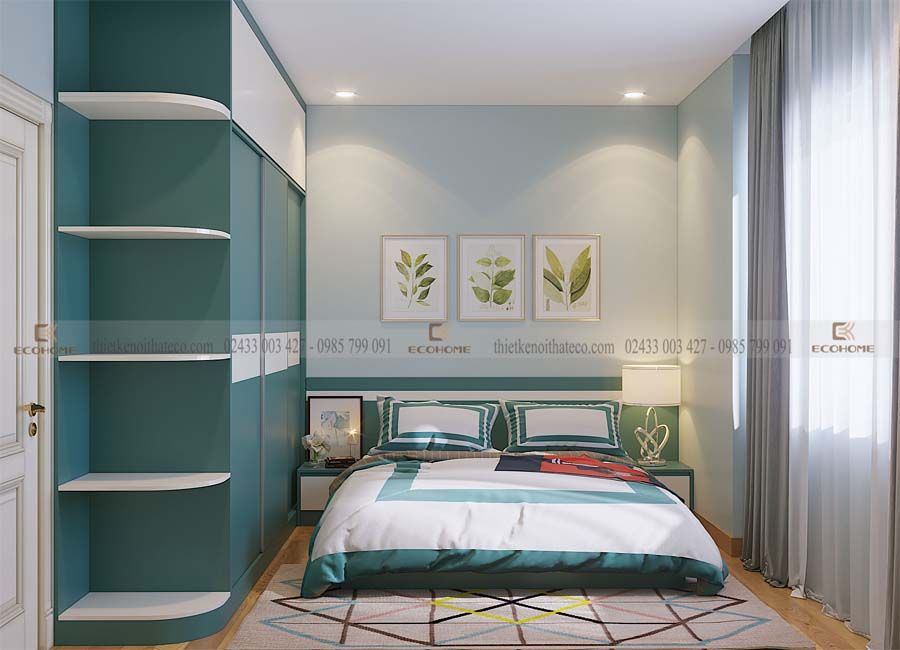 Thiết kế nội thất phòng ngủ homify Phòng ngủ phong cách hiện đại