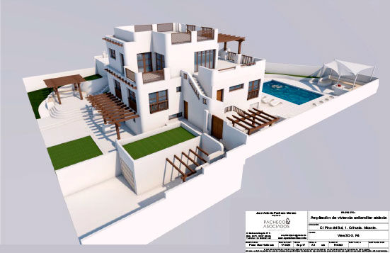 Expansion of Villa in Los Balcones, Alicante, Pacheco & Asociados Pacheco & Asociados منازل