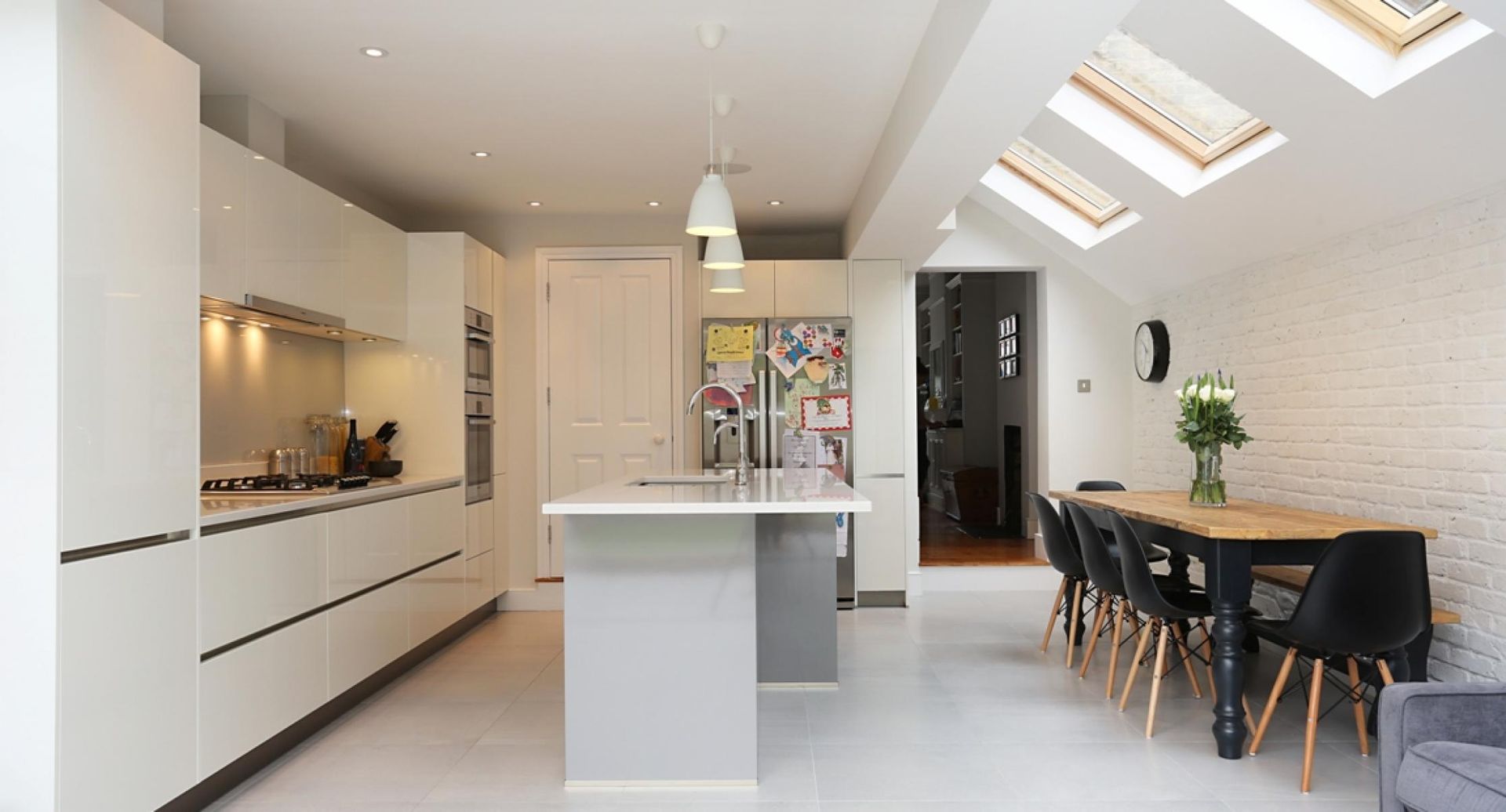 House extension for London terraced house in Fulham and Chelsea, DM Architecture DM Architecture Modern Kitchen