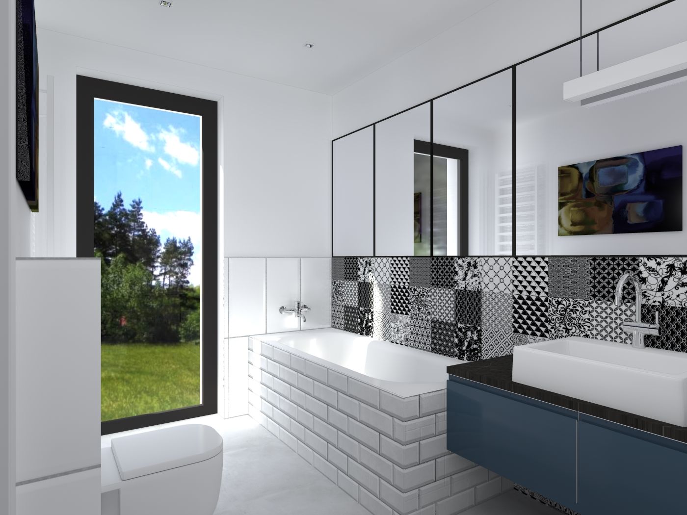 Bathroom BOOM studio patchwork,interior design,bathroom,bath,sink,toilet
