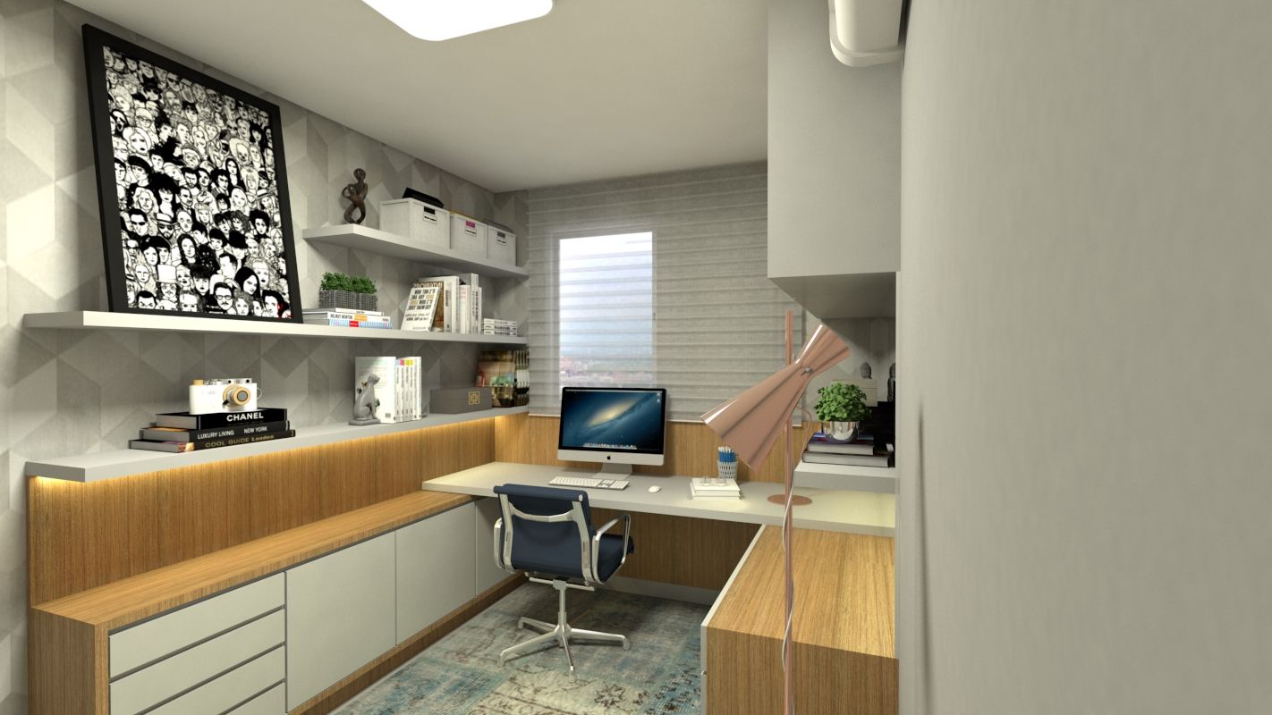 Design de Interiores de Home Offices em Santa Maria, RS | homify