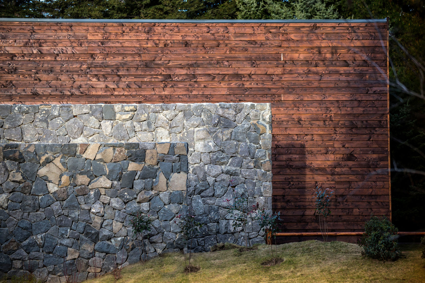 Cervecería Patagonia: detalles muros Bórmida & Yanzón arquitectos Espacios comerciales Piedra Bares y discotecas