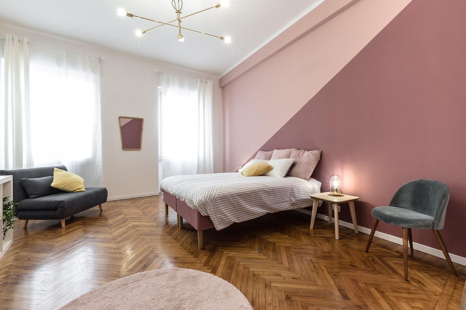 Casa MS.2: Intervento di Relooking in un appartamento a Milano, Architrek Architrek Moderne Schlafzimmer