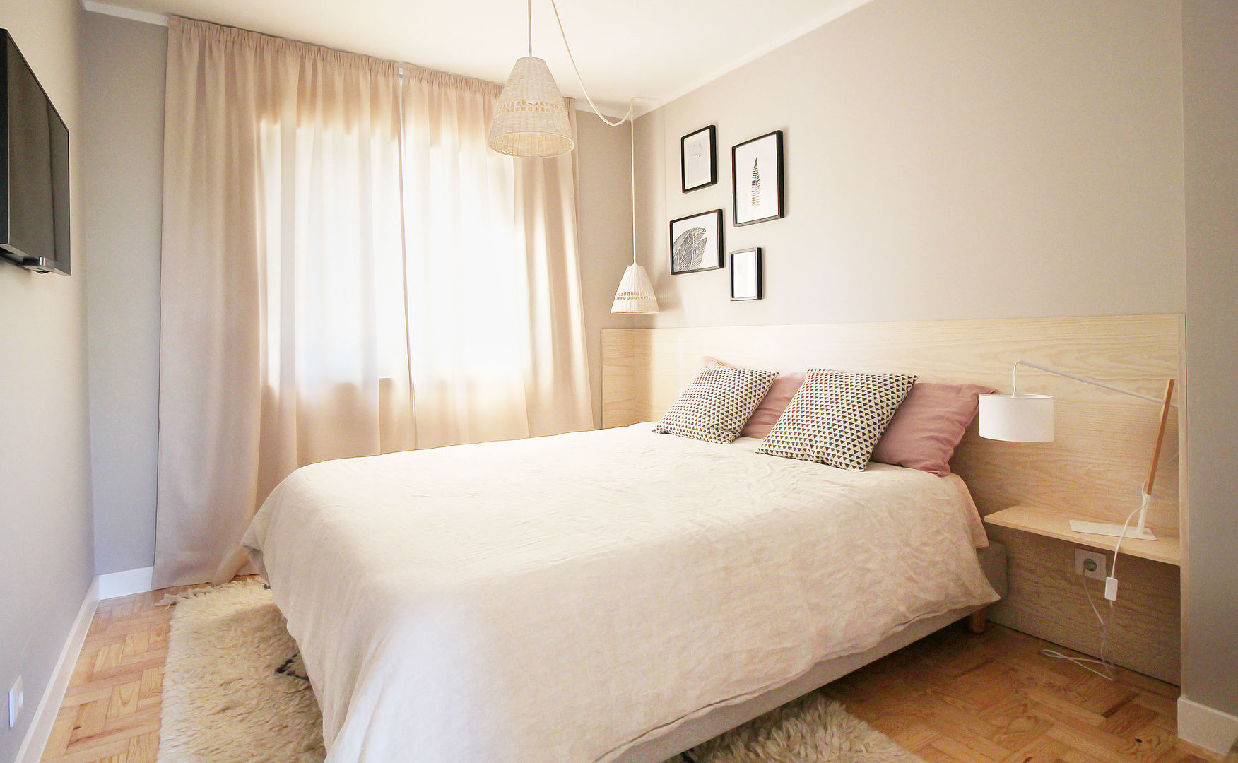 O Quarto do Rodrigo e da Sofia, Homestories Homestories Scandinavian style bedroom