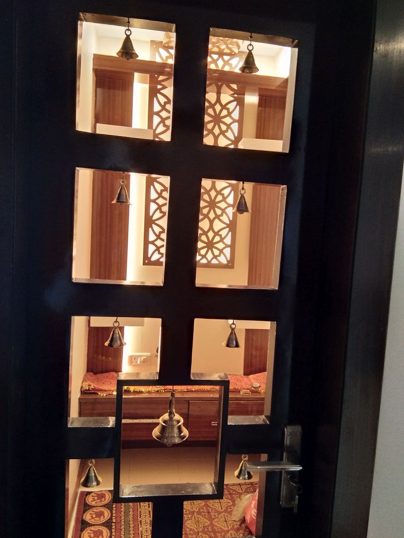 Pooja Room V-Serve Design & PMC Wooden doors