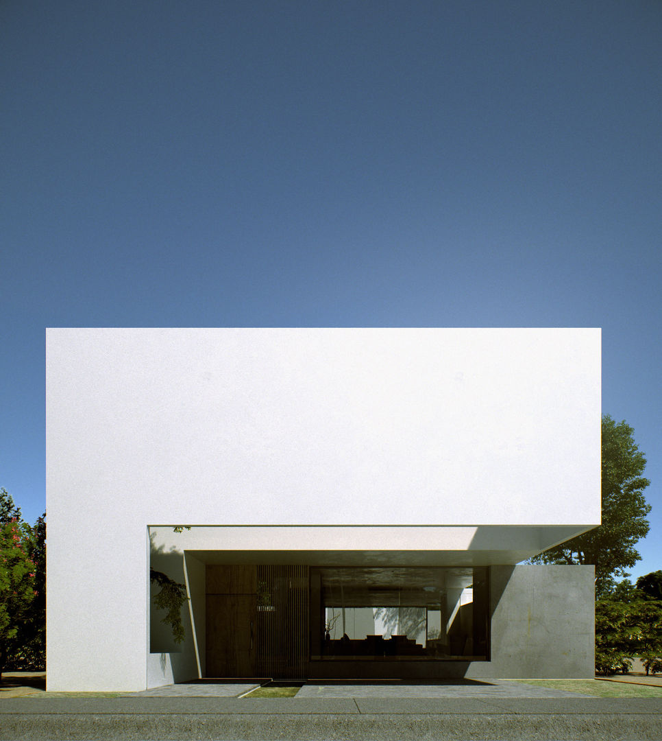 FACHADA CIC ARQUITECTOS Casas de estilo minimalista