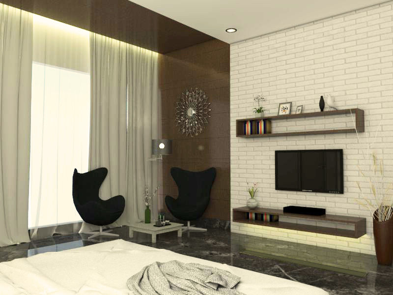 guest bedroom 2 homify Modern style bedroom