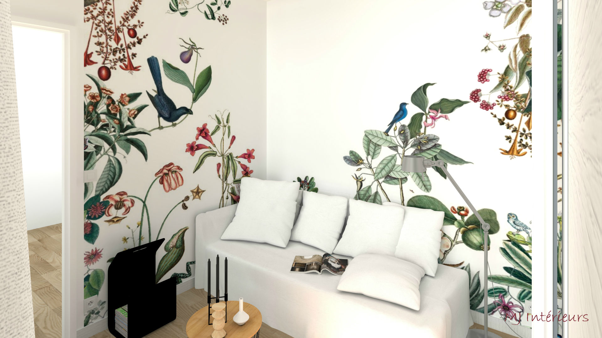 Aide au choix d'un décor panoramique, MJ Intérieurs MJ Intérieurs Tropical style bedroom
