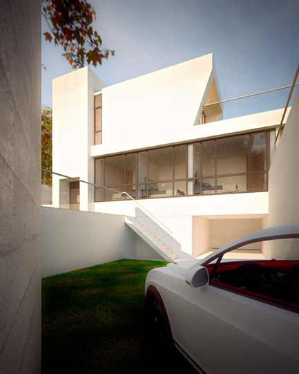 空間用途垂直區分 勻境設計 Unispace Designs Country house Concrete