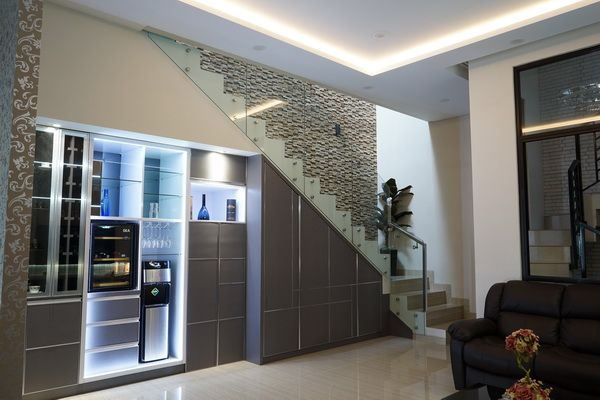 Bpk. Simon House@ Kelapa Gading, Cendana Living Cendana Living Minimalist wine cellar Wine cellar