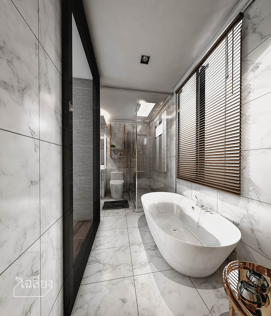 Home Renovate - Baan Klangmuang Pinklao-Charan คุณเฉลียง - ออกแบบตกแต่งภายใน ห้องน้ำ