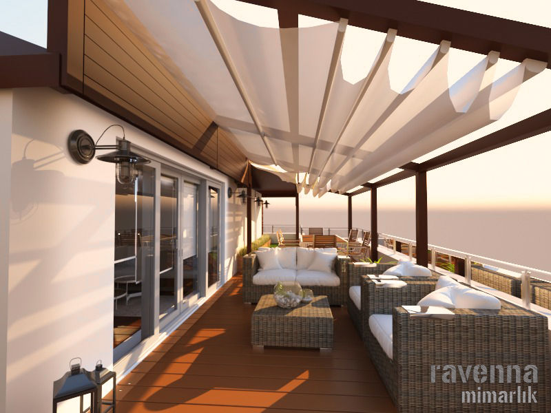 homify Modern balcony, veranda & terrace Wood Wood effect