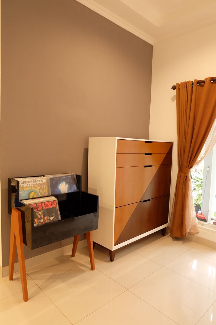 Furnitur homify Ruang Keluarga Modern Kayu Wood effect Storage