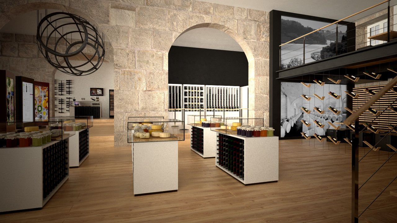 Garrafeira & Gourmet Mouzinho Porto, PROJETARQ PROJETARQ Ruang Penyimpanan Wine/Anggur Gaya Eklektik Wine cellar