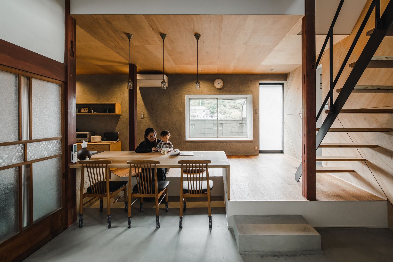 shimotoyama-house-renovation, ALTS DESIGN OFFICE ALTS DESIGN OFFICE غرفة السفرة