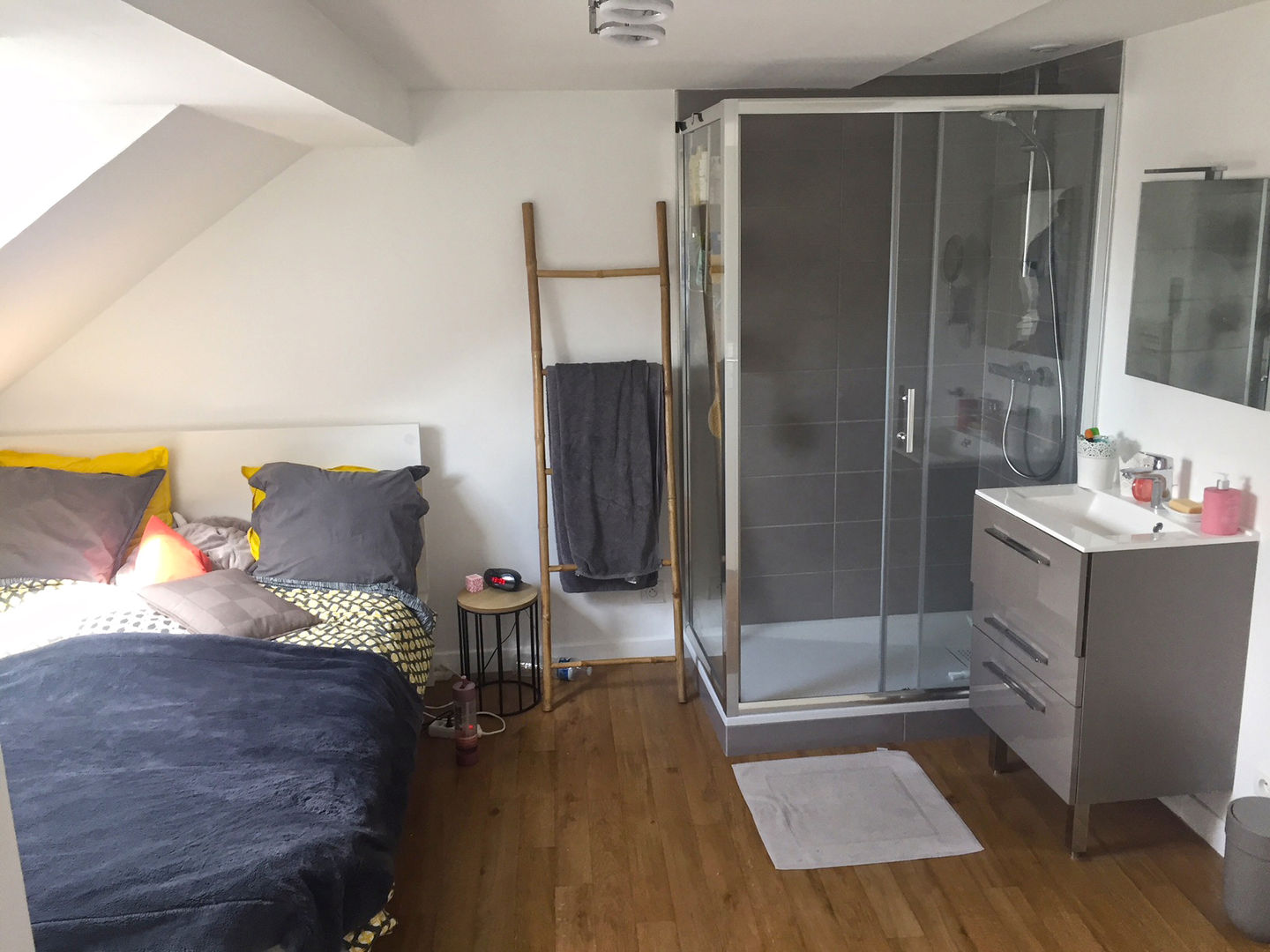 Rénovation intérieur dans un maison à Reims, Optiréno Optiréno Salle de bain moderne chambre,salle de bain,SDB,douche