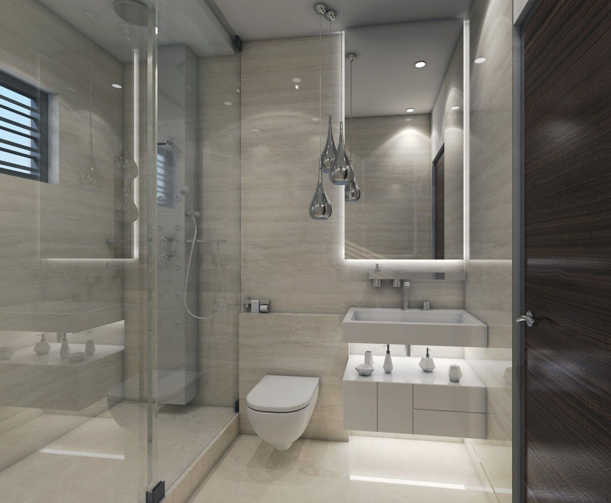 bathroom interiors : modern by Rhythm And Emphasis Design Studio ,Modern