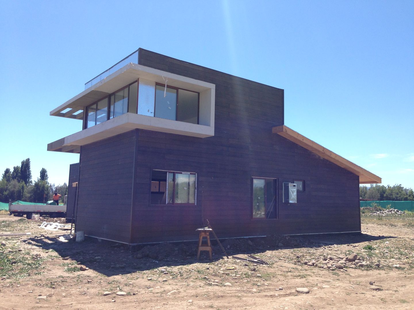 Construcción de Casa Munchmeyer Rumpf por Arqbau, Arqbau Ltda. Arqbau Ltda. Casas unifamilares Compósito de madeira e plástico