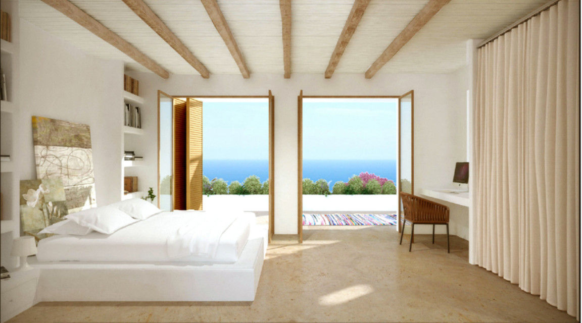 Vivienda Unifamilar - Ibiza - España, MADBA design & architecture MADBA design & architecture Mediterranean style bedroom