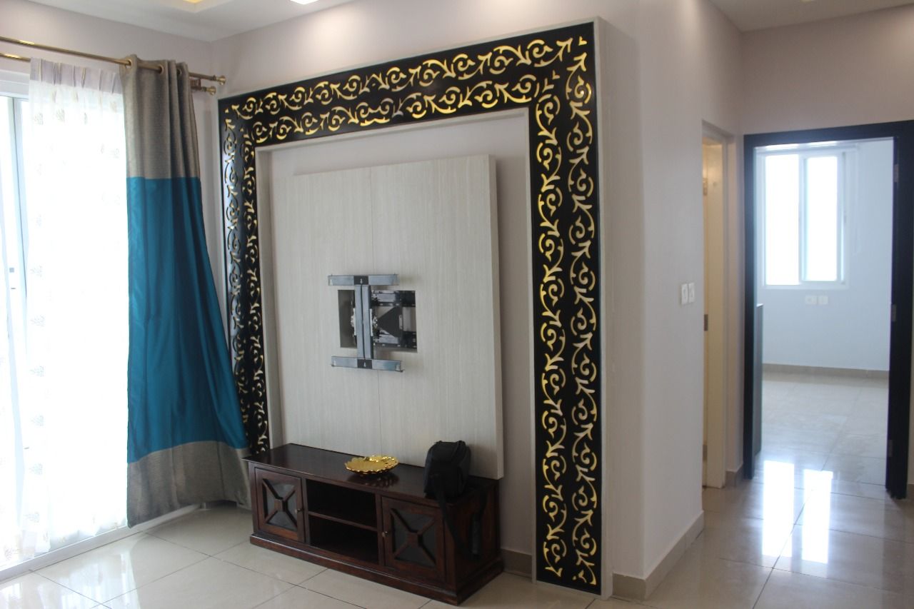 Prestige Ferns Residency, 12 Square Interiors 12 Square Interiors Nowoczesny salon