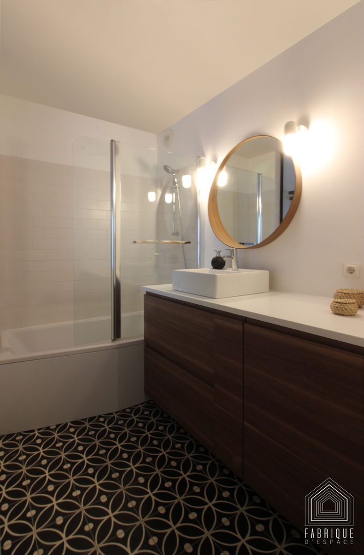 Appartement LA GARENNE-COLOMBES, FABRIQUE D'ESPACE FABRIQUE D'ESPACE Bathroom پلائیووڈ