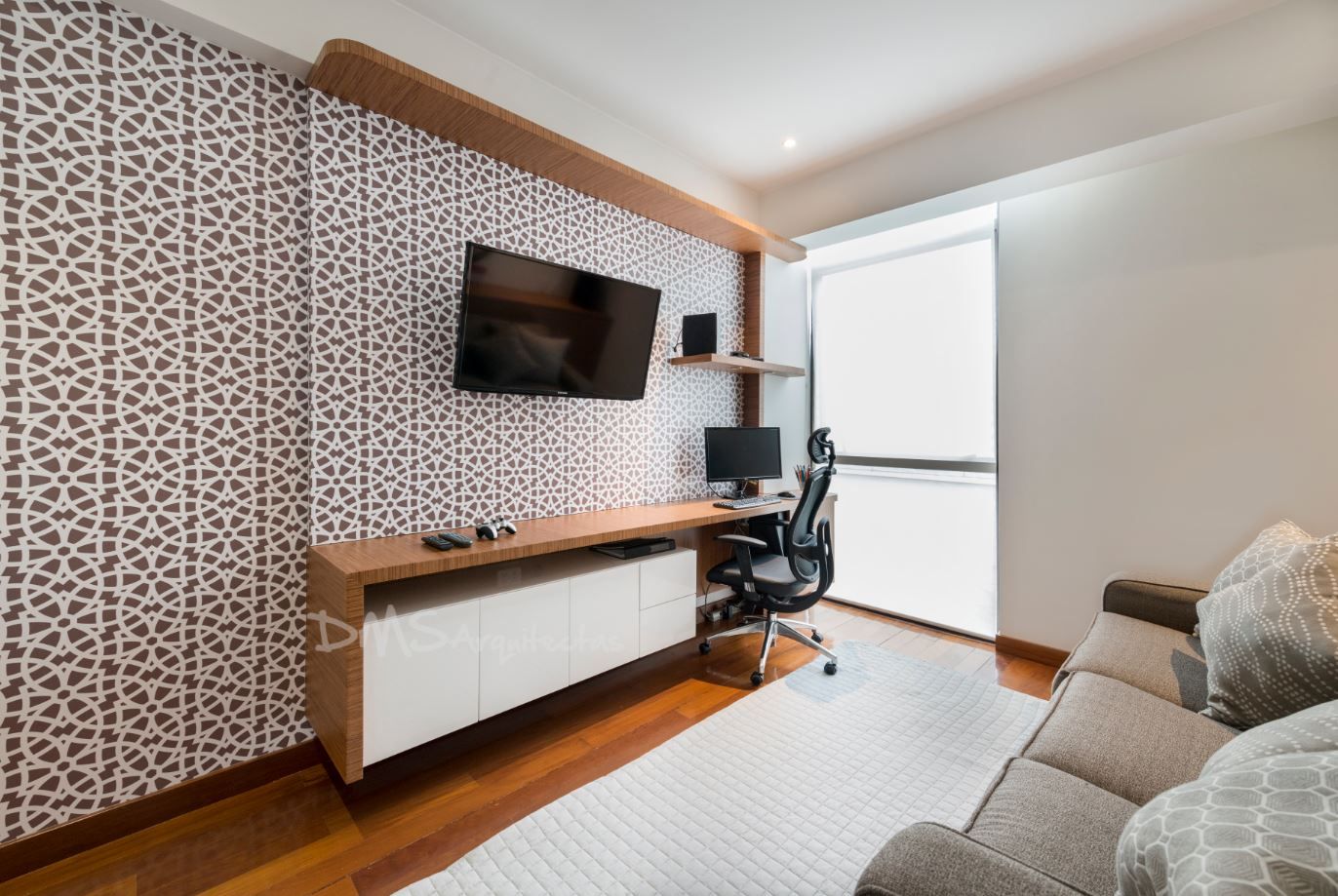 DEPARTAMENTO EN SAN ISIDRO JP, DMS Arquitectas DMS Arquitectas Modern Media Room