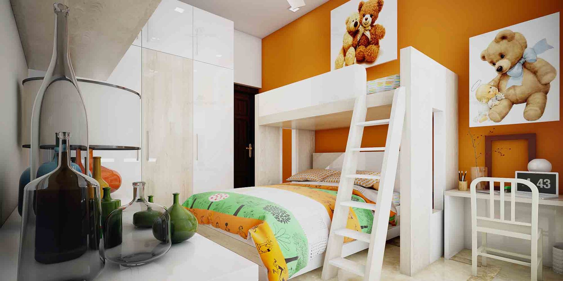 Kid's Room and Wardrobe Designs in Kerala, Monnaie Interiors Pvt Ltd Monnaie Interiors Pvt Ltd Dormitorios de estilo asiático Accesorios y decoración