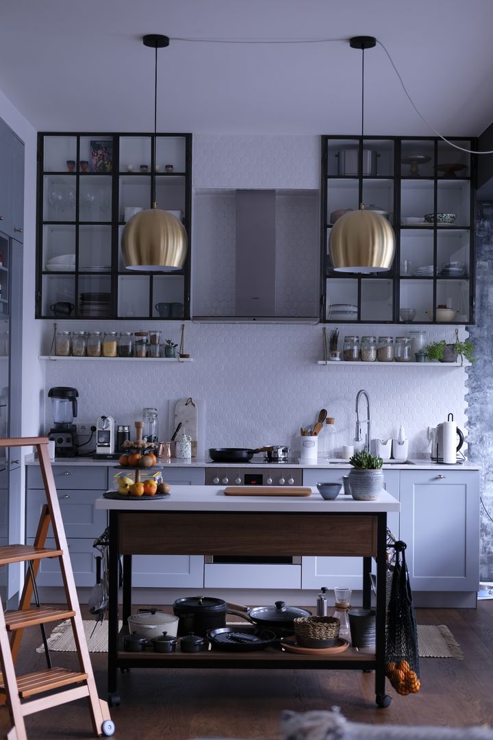 Residential Kitchen Design, Ivy's Design - Interior Designer aus Berlin Ivy's Design - Interior Designer aus Berlin Aneks kuchenny Drewno O efekcie drewna