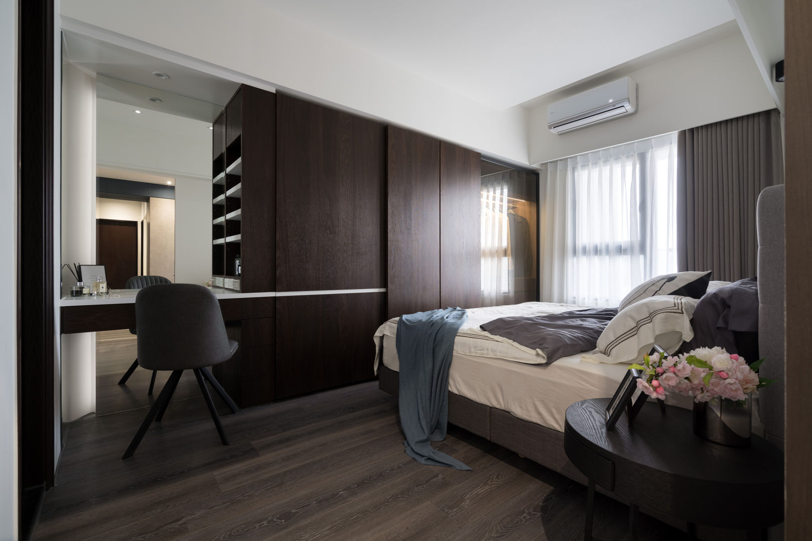 高雄_住宅空間_協勝發HD吳宅, Moooi Design 驀翊設計 Moooi Design 驀翊設計 Skandinavische Schlafzimmer