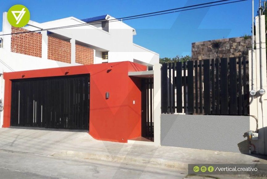 CASA-HABITACIÓN , Vertical Creativo Arquitectos Vertical Creativo Arquitectos Casas modernas Pedra