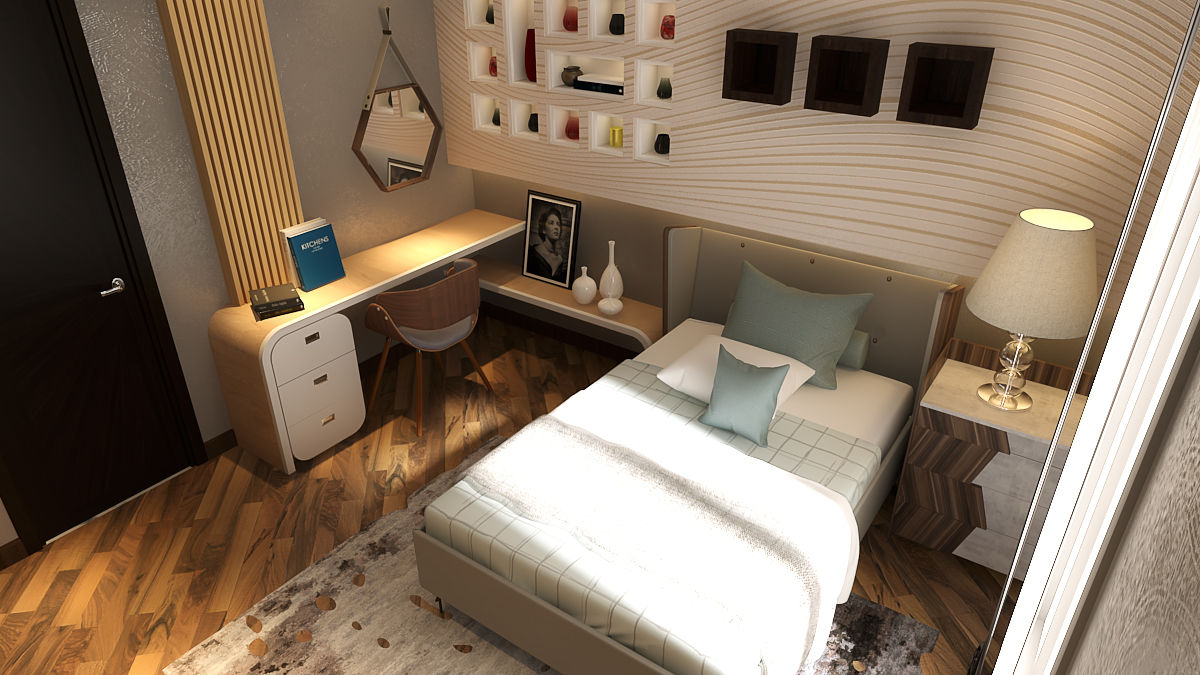 bedroom Belal Samman Architects Modern style bedroom MDF