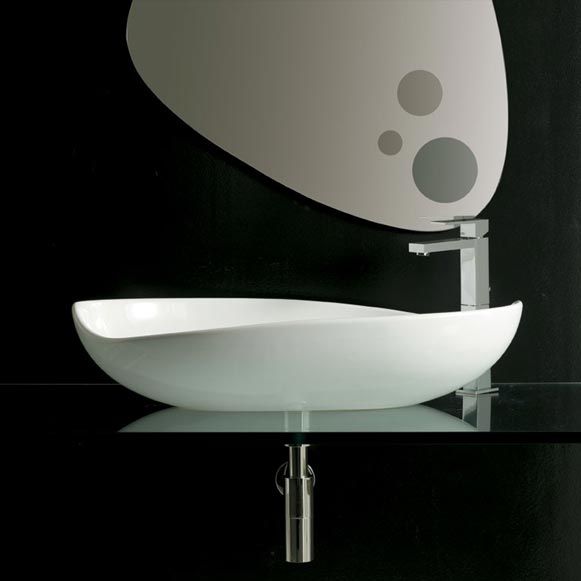 Lavabo bagno 75 da appoggio Poison, Jo-Bagno.it Jo-Bagno.it Modern bathroom Ceramic Sinks