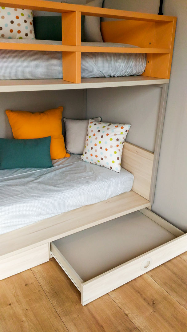 CAMERETTA PER BAMBINI CON CASTELLO FLAT, Spaziojunior Spaziojunior Boys Bedroom