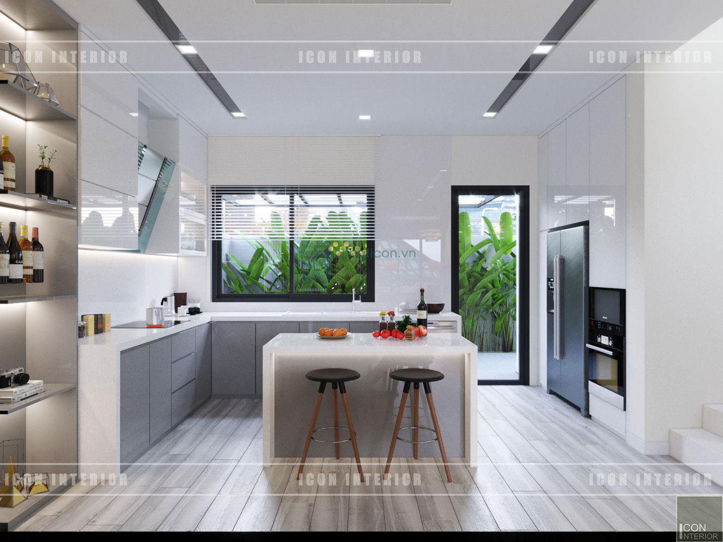 Thiết kế nội thất biệt thự Nine South - Tinh tế đến từng chi tiết nhỏ!, ICON INTERIOR ICON INTERIOR Modern kitchen