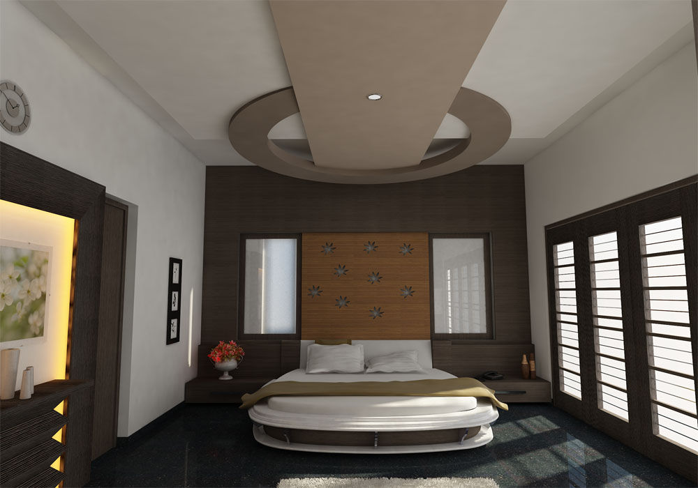 INTERIOR OF MASTERBEDROOM, Monoceros Interarch Solutions Monoceros Interarch Solutions غرفة نوم خشب Wood effect أسرة نوم