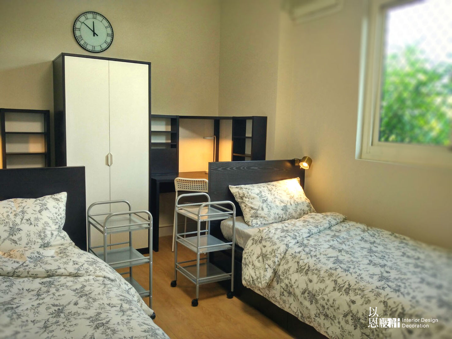 睡眠區 / 工作區 以恩室內裝修設計工程有限公司 Modern style bedroom