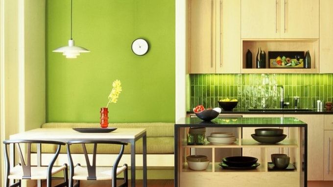 Mới lạ với mẫu nhà bếp màu xanh từ nội thất đến không gian, Thương hiệu Nội Thất Hoàn Mỹ Thương hiệu Nội Thất Hoàn Mỹ Modern kitchen