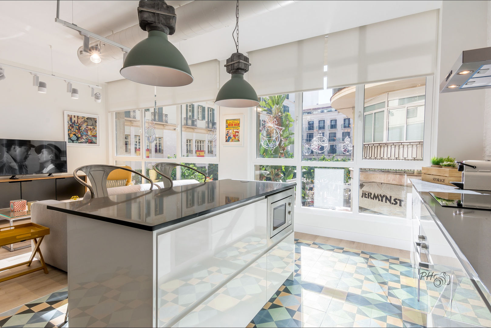 Loft en Málaga Centro Histórico , Per Hansen Per Hansen Dapur Gaya Industrial