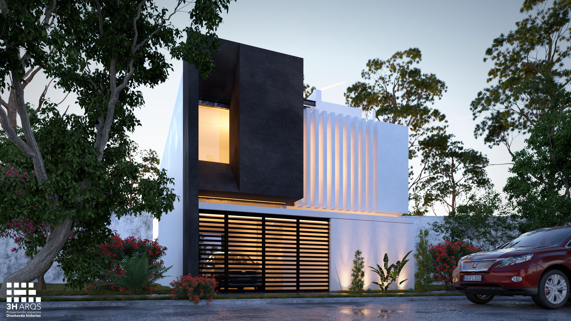 RESIDENCIA " LOMAS DEL VALLE", 3h arquitectos 3h arquitectos Rumah Modern