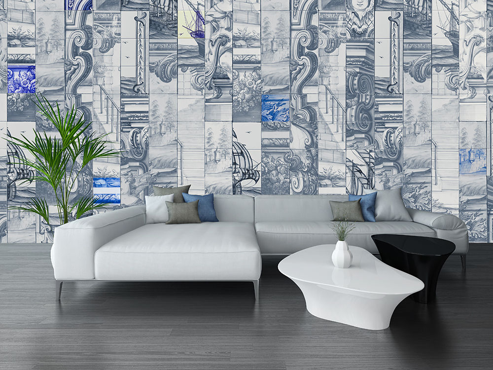 Blue Ocean, House Frame Wallpaper & Fabrics House Frame Wallpaper & Fabrics Powierzchnie handlowe Przestrzenie biurowe i magazynowe