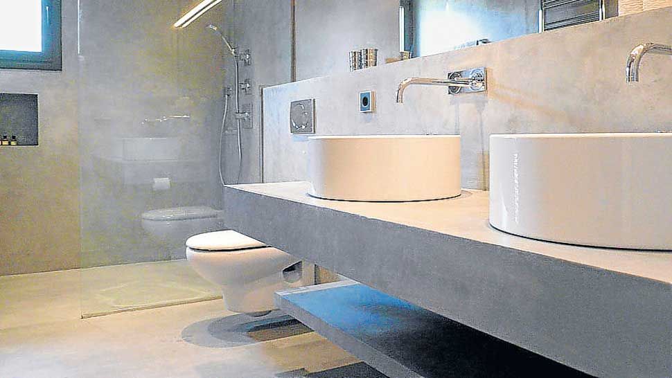 Baños en Microcemento, BauDesign BauDesign Salle de bain moderne