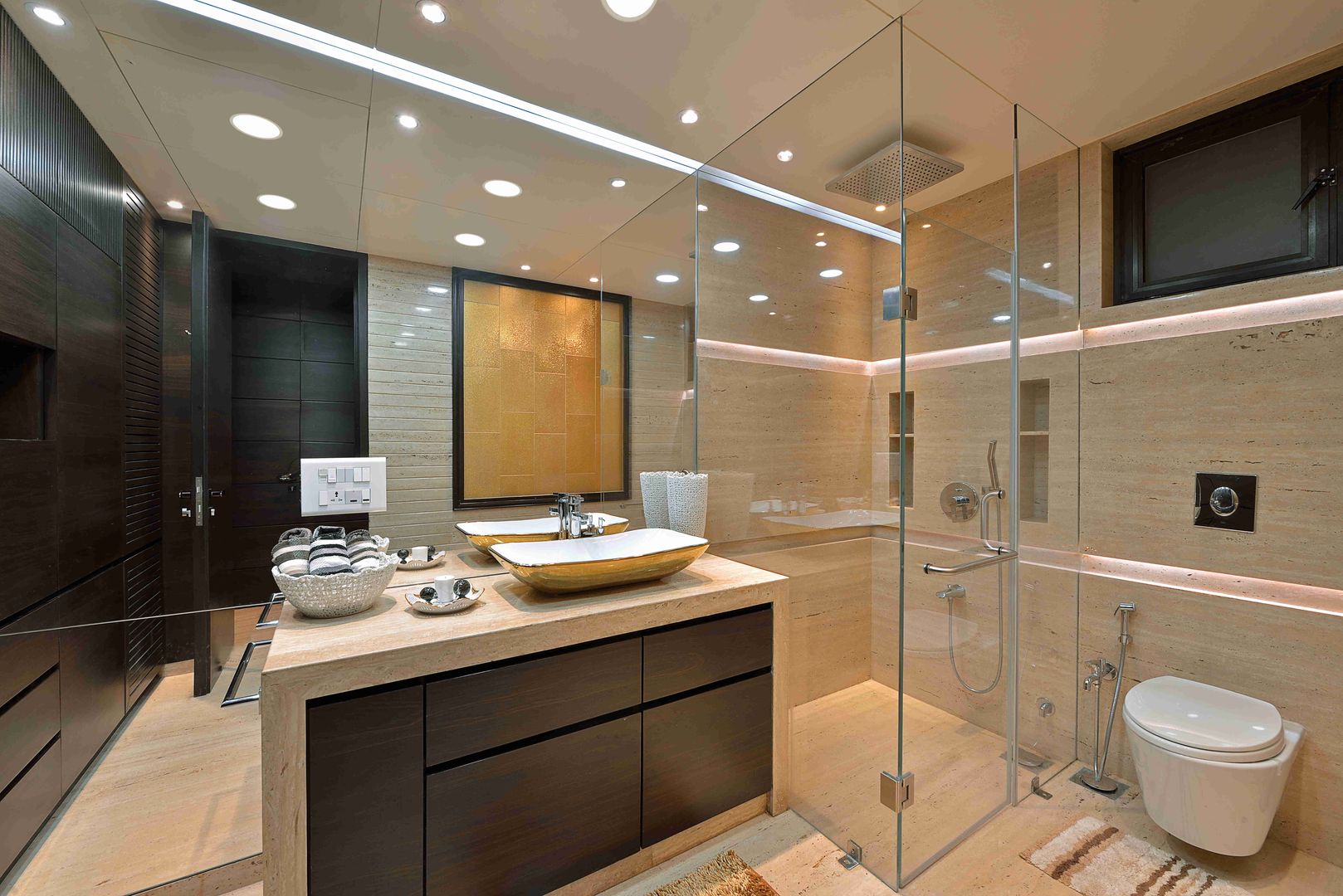 MADHUNIKETAN 10TH FLOOR, smstudio smstudio 現代浴室設計點子、靈感&圖片