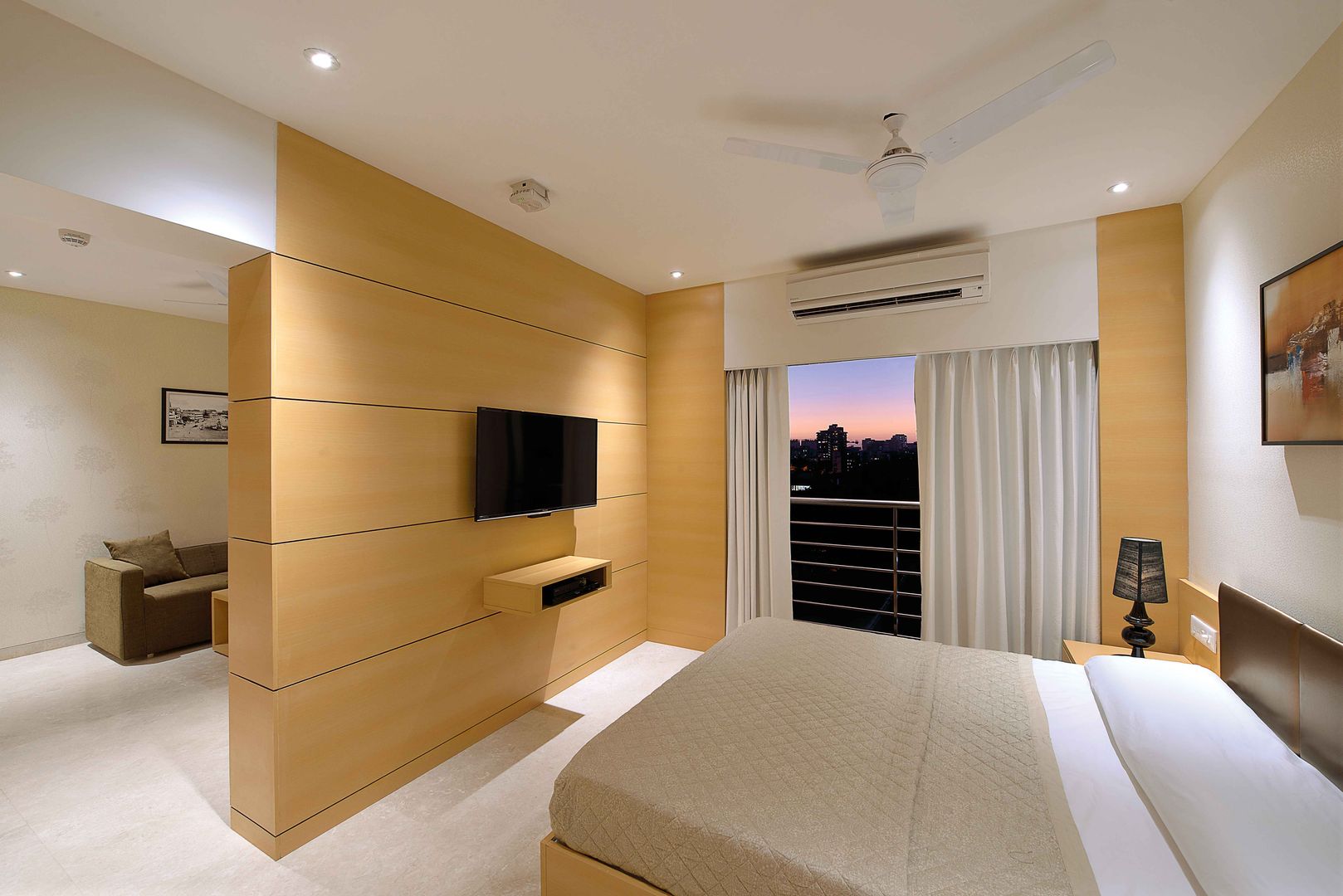 ICICI GUEST HOUSE MUMBAI, smstudio smstudio Modern style bedroom